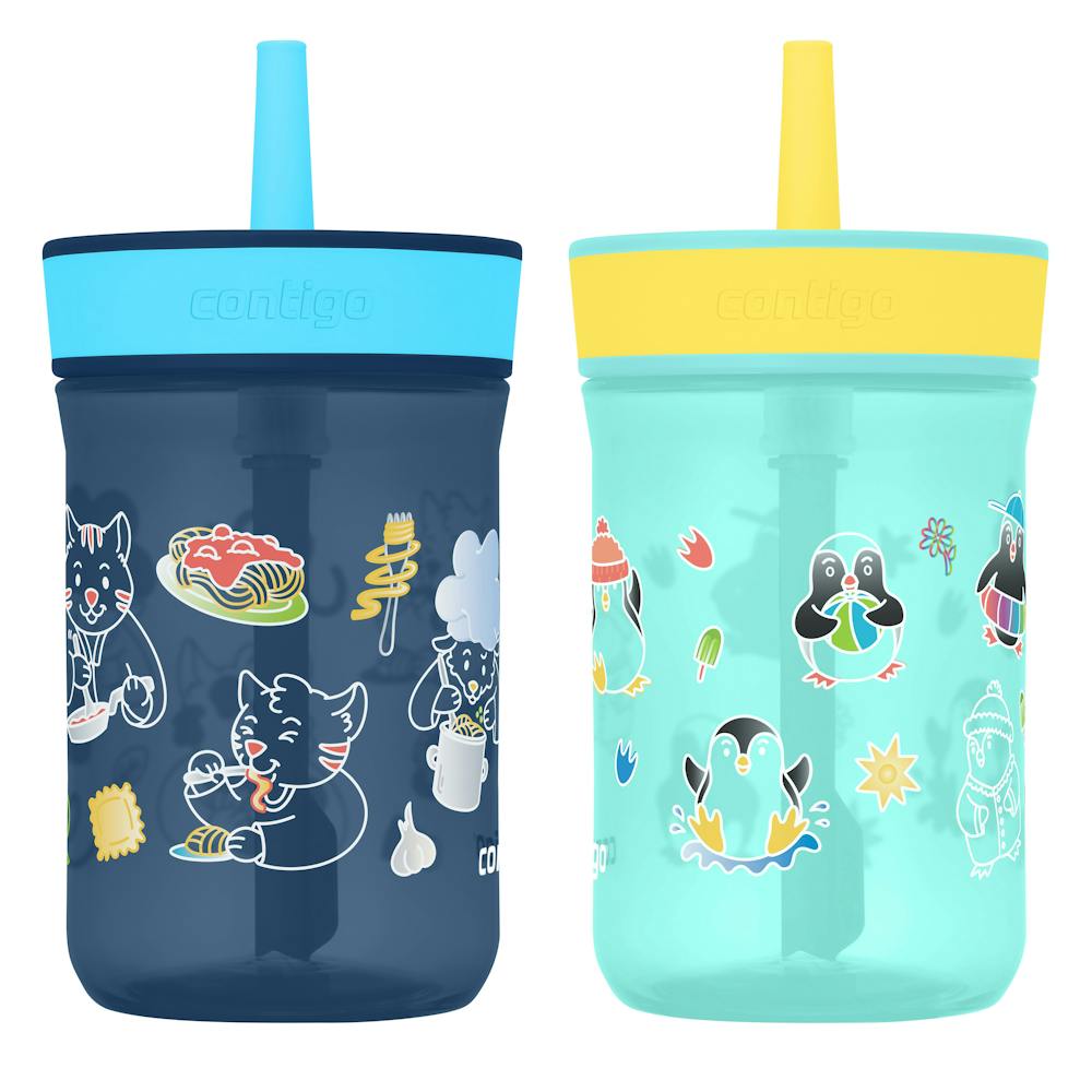 Kids Leighton Spill-Proof Tumbler with Straw, 14oz., 2-Pack K3 - Jade VinePAW Patrol & Blue Raspberry PAW Patrol