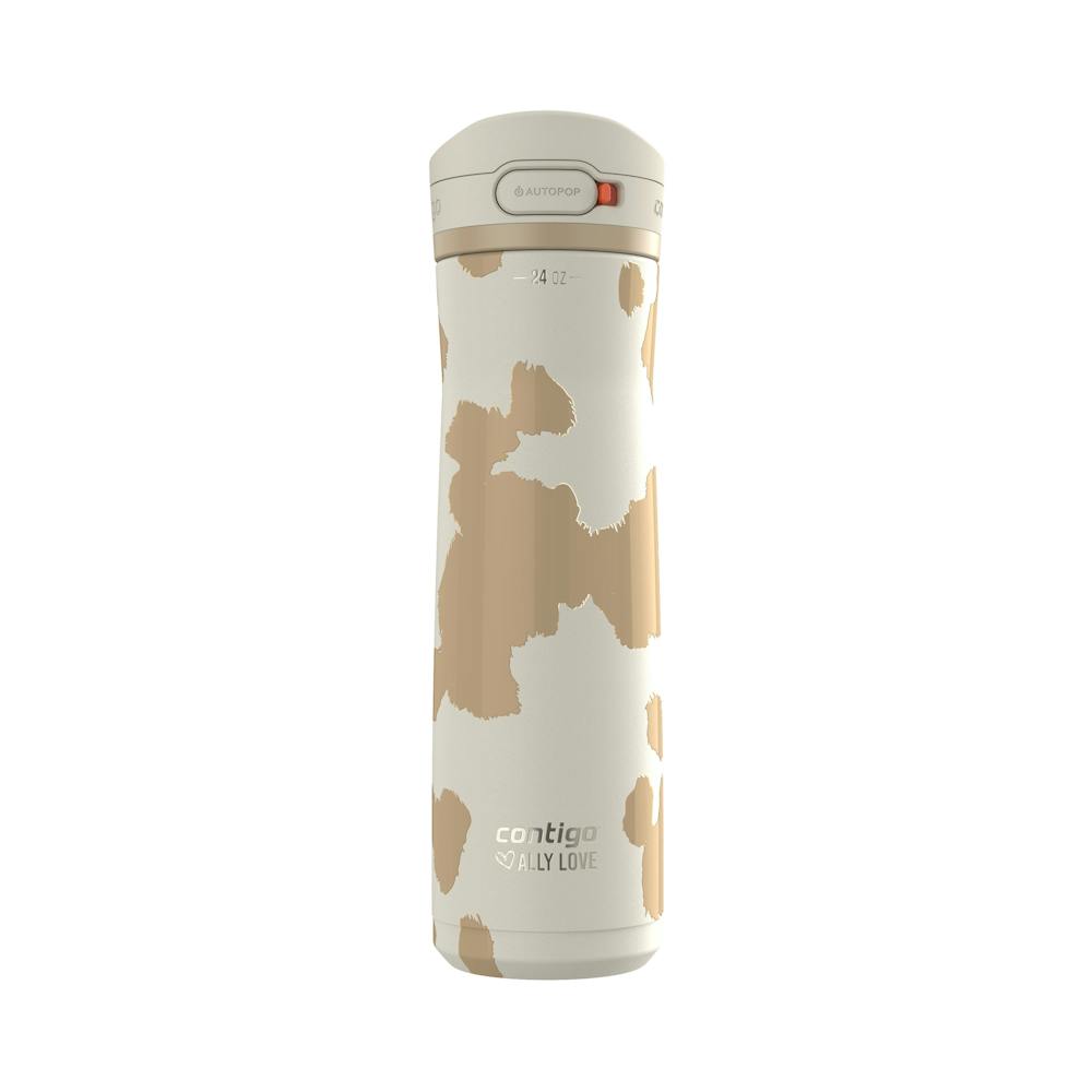 Contigo® x Ally Love Jackson Chill 2.0 Stainless Steel Water Bottle with AUTOPOP® Lid, 24oz U6 Oatmilk
