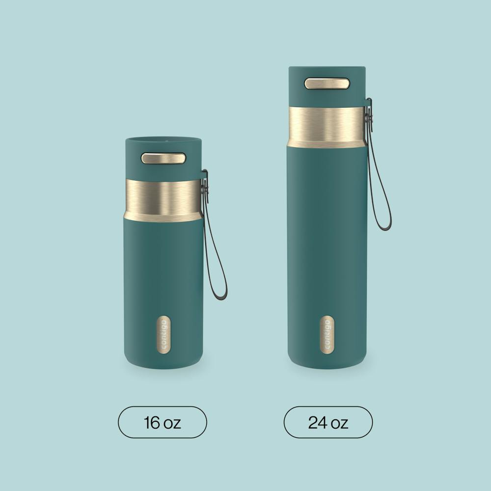 16oz AutoSeal® Bottle K8 - Mineral Teal Champagne