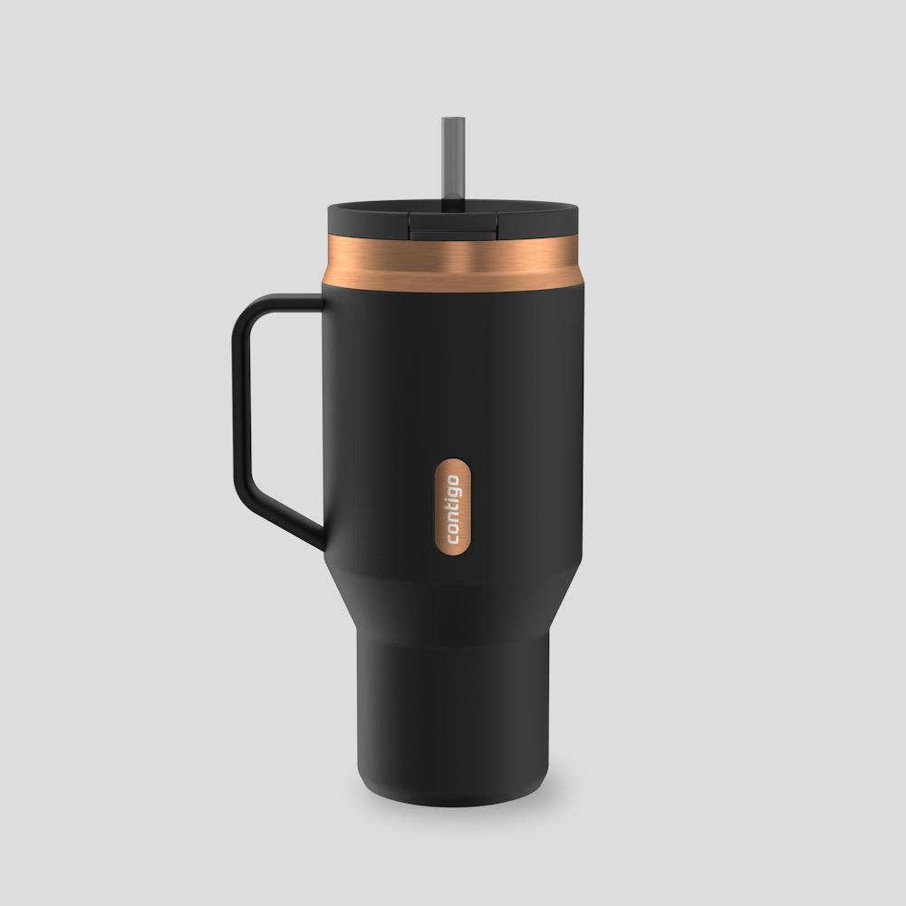 30 oz SnapSeal™ Tumbler (w/ Straw & Handle) H6 Licorice Bronze