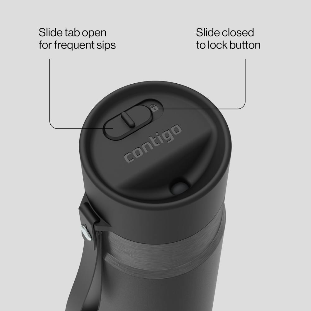 24 oz AutoSeal® Bottle X7 - Licorice Gunmetal