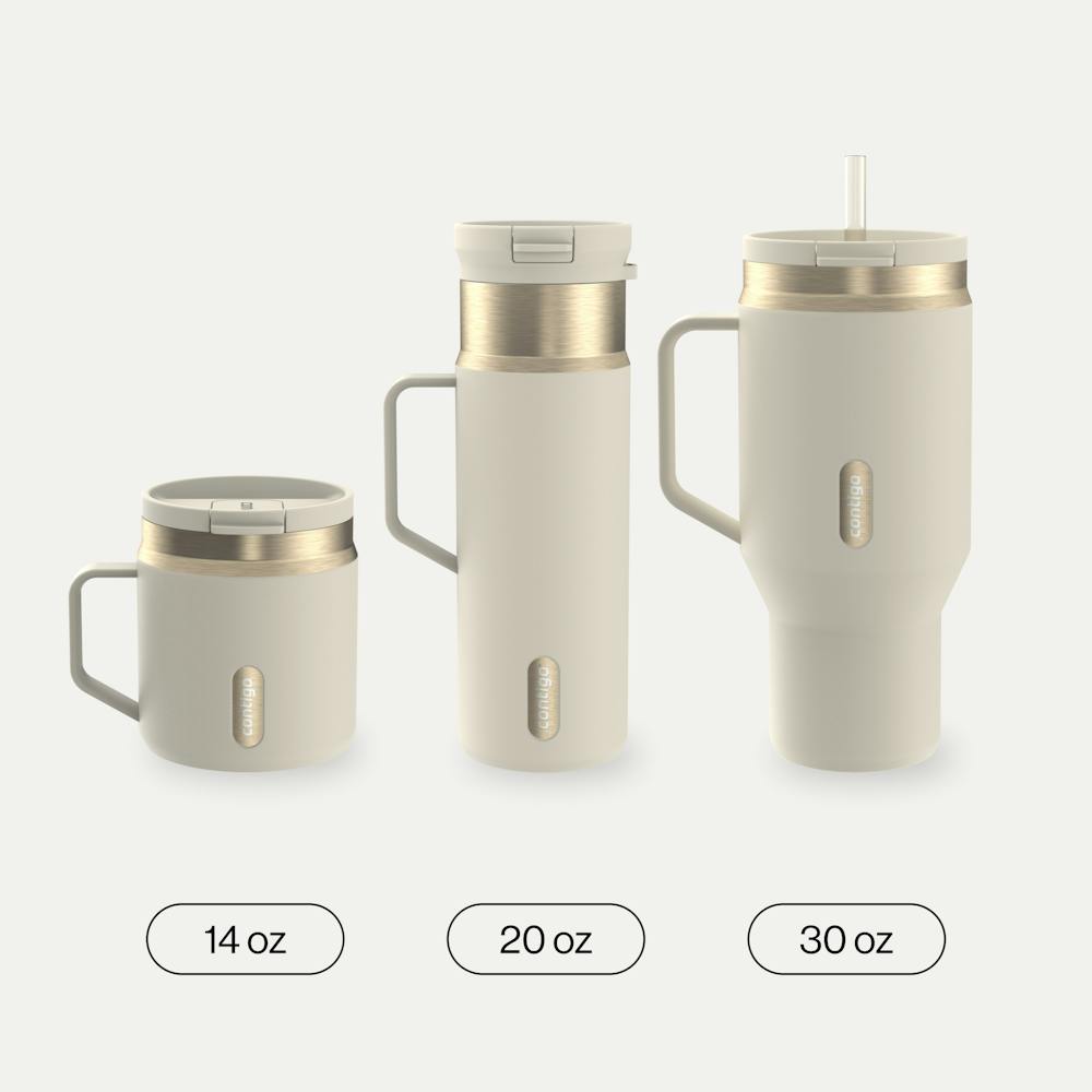 20 oz SnapSeal™ Bottle w/Handle I5 - Oatmilk Champagne