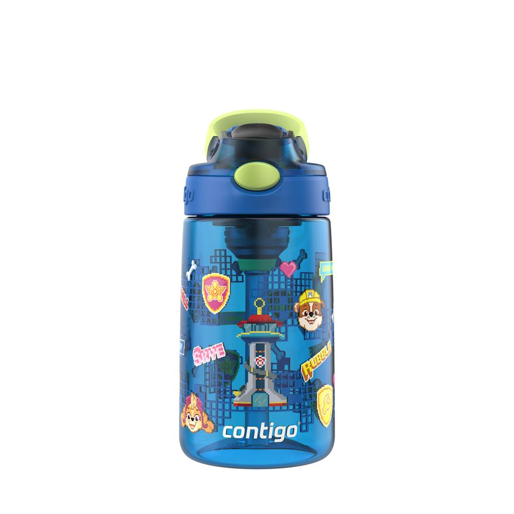 Contigo® Kids Water Bottle with Redesigned AUTOSPOUT® Straw, 14 oz, 2 pack O5 Dark Blue Aubrey