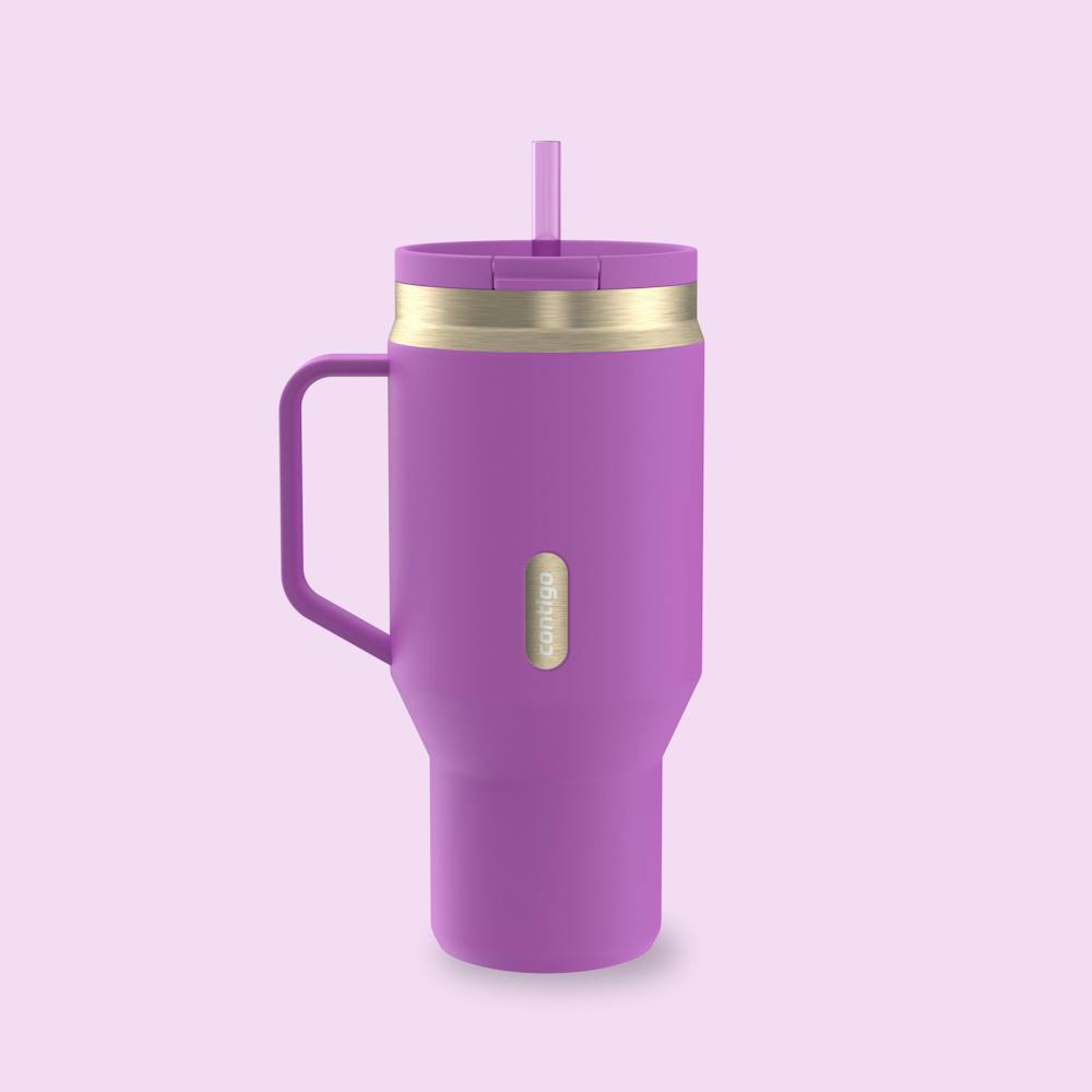 30 oz SnapSeal™ Tumbler (w/ Straw & Handle) H6 Galactic Champagne