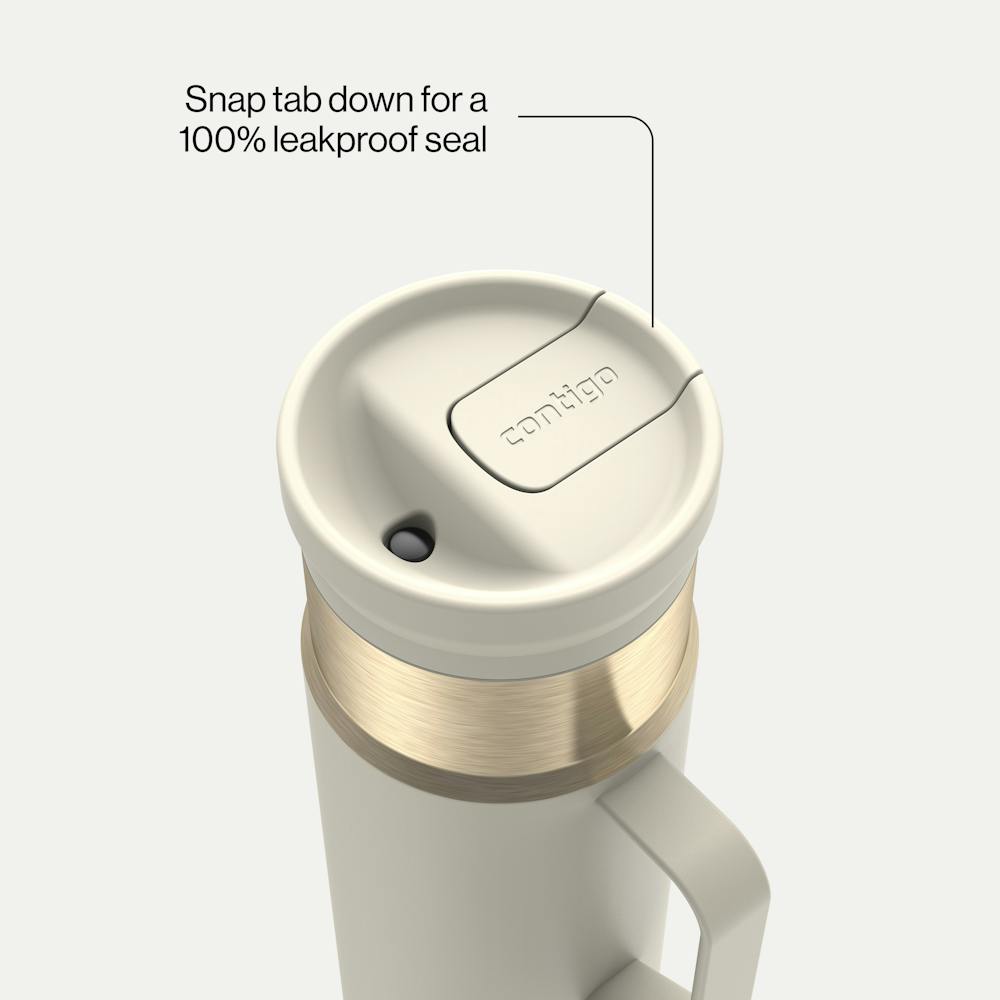 20 oz SnapSeal™ Bottle w/Handle I5 - Oatmilk Champagne