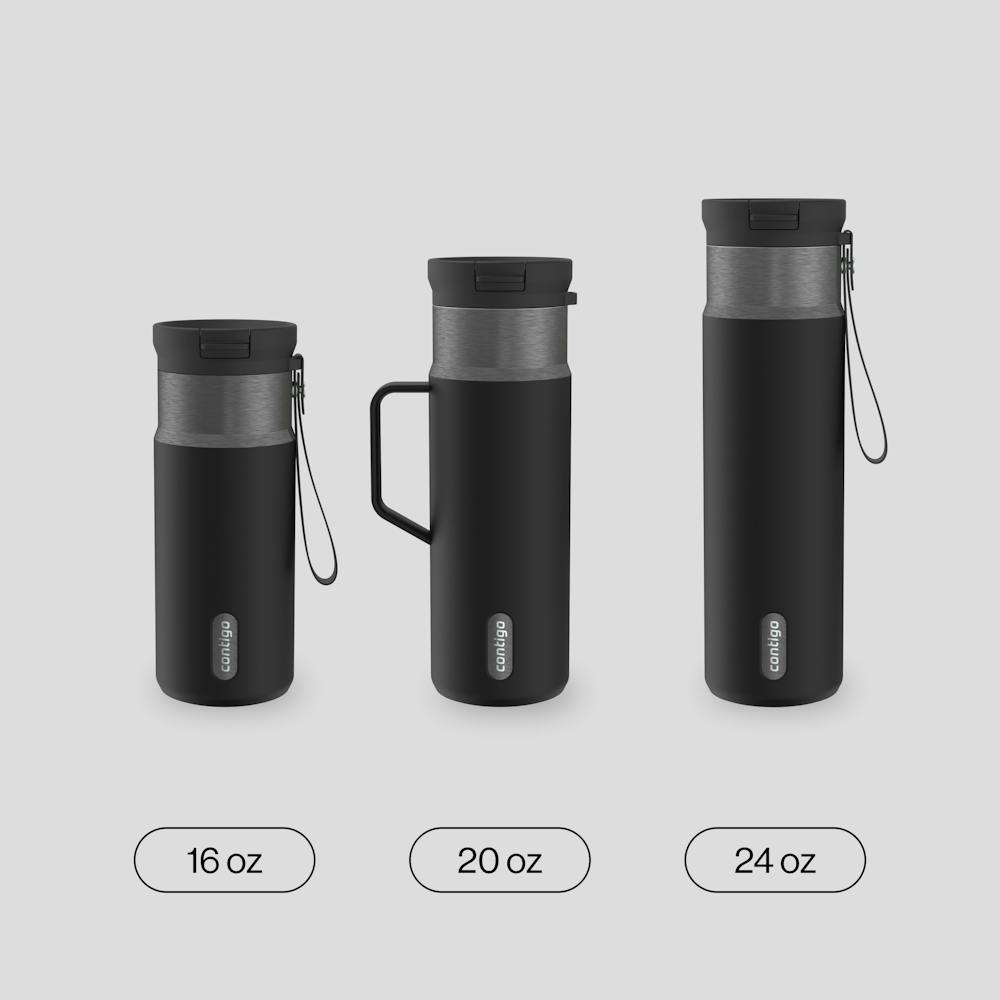 16 oz SnapSeal™ Bottle B5 - Licorice Gunmetal