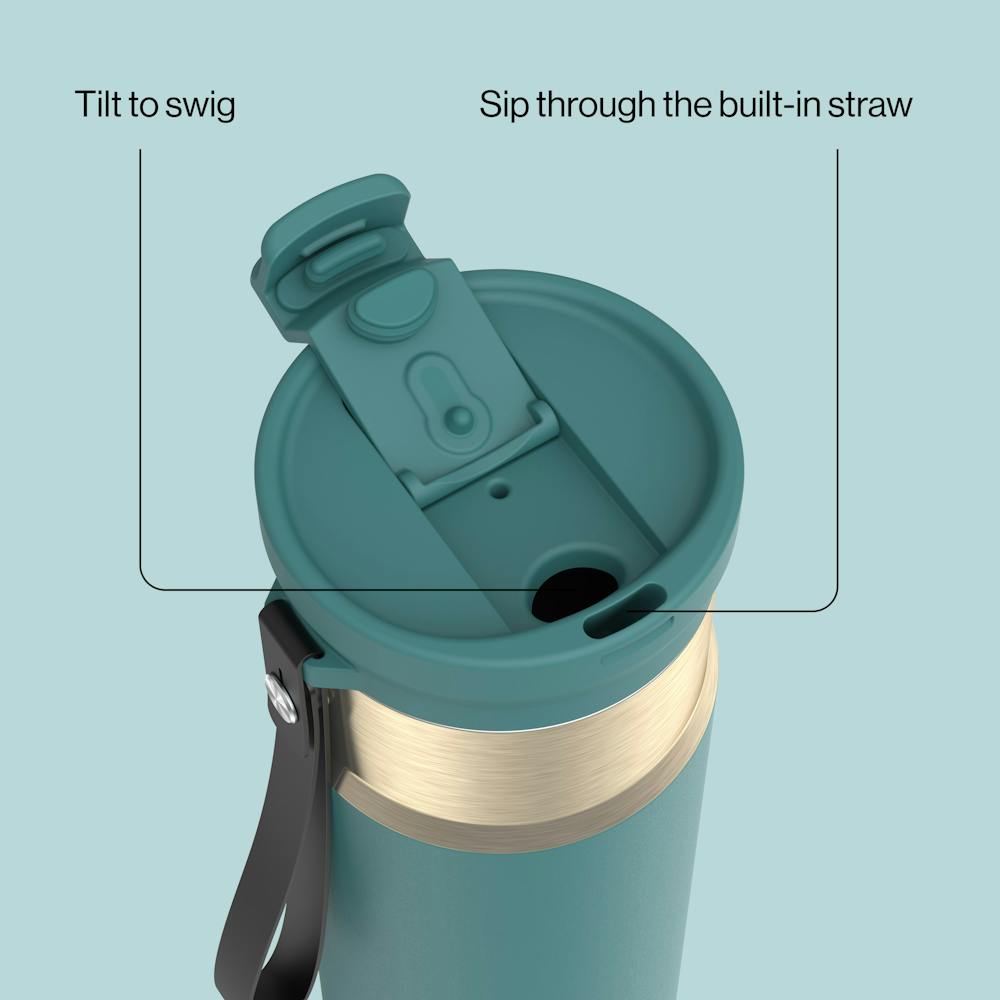 24oz DualSip Bottle D7 - Mineral Teal Champagne