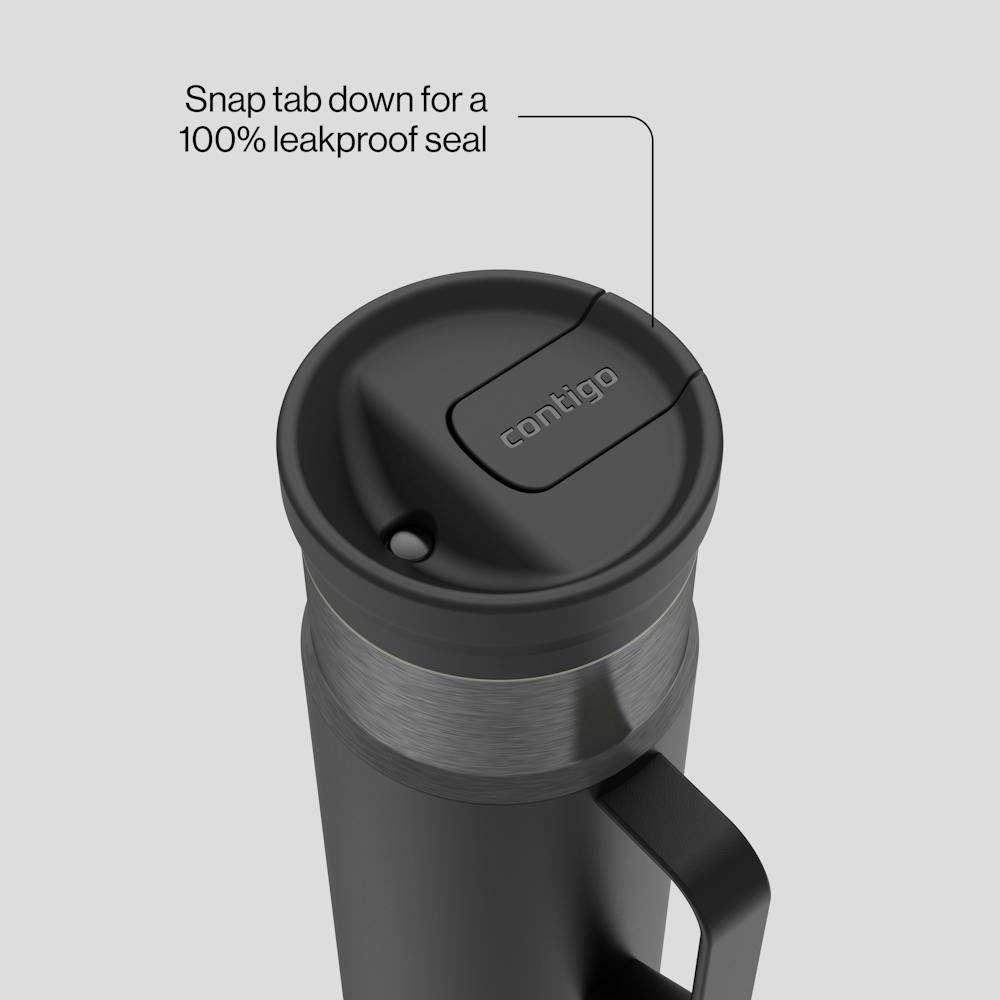 20 oz SnapSeal™ Bottle w/Handle I5 - Licorice Gunmetal