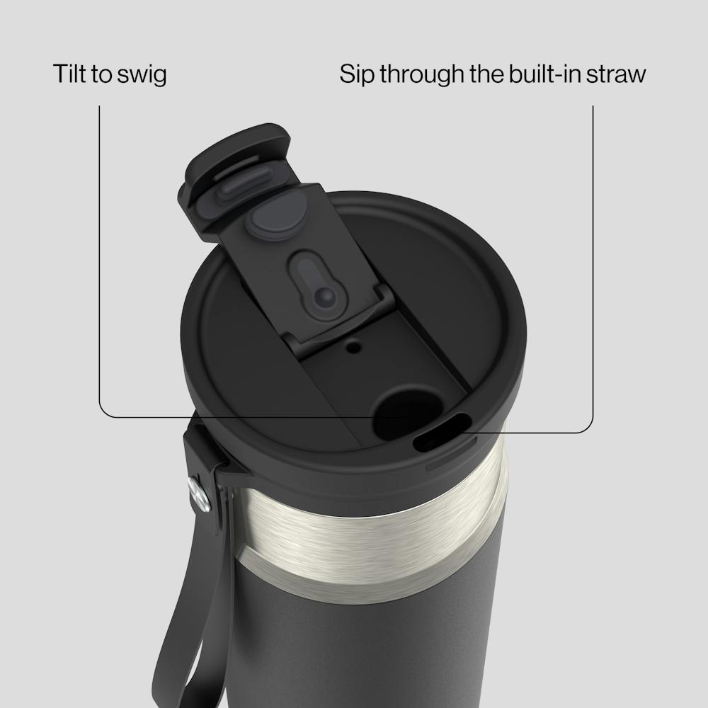 20oz DualSip Bottle - Licorice Stainless