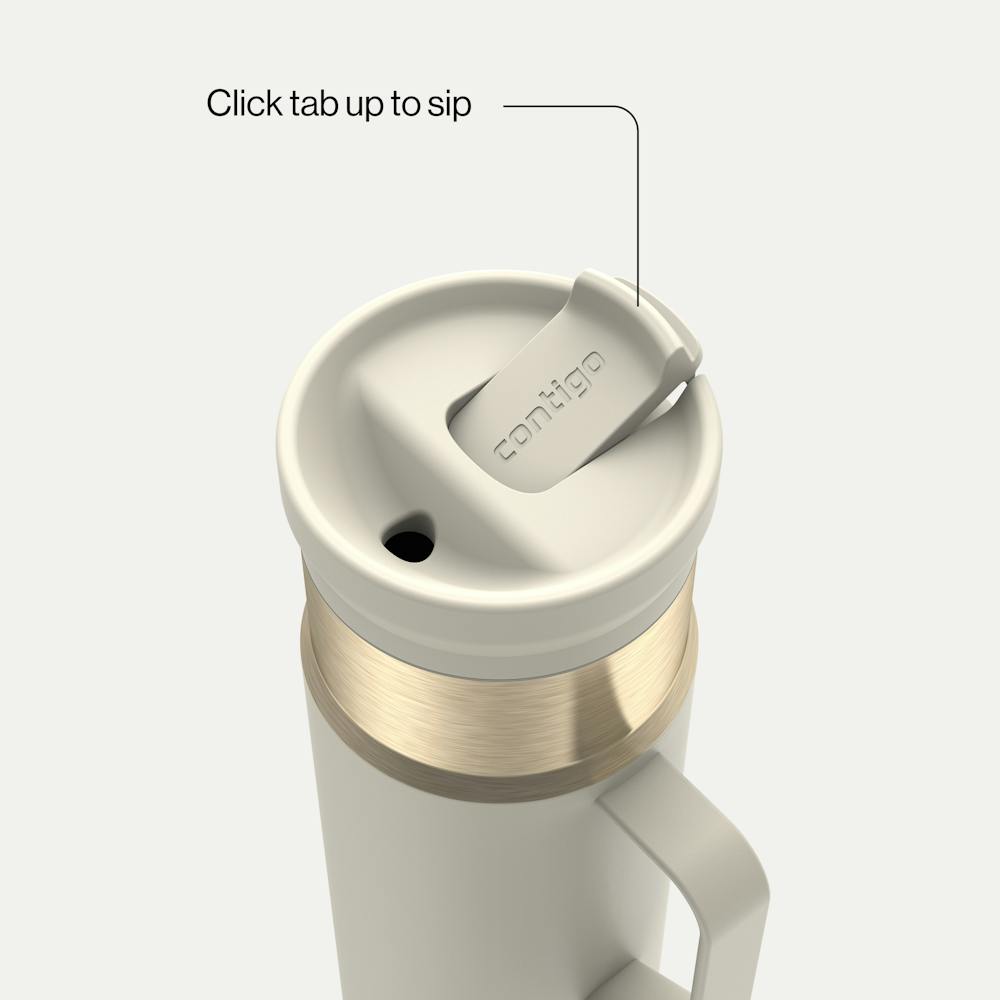 20 oz SnapSeal™ Bottle w/Handle I5 - Oatmilk Champagne