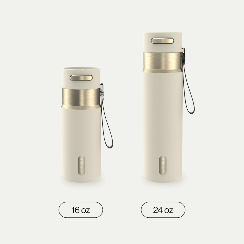 16oz AutoSeal® Bottle K8 - Oatmilk Champagne