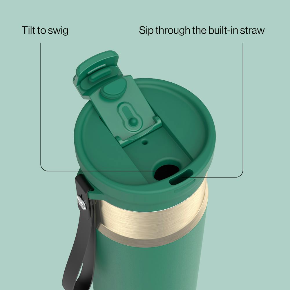 24oz DualSip Bottle D7 - Dark Emerald Champagne