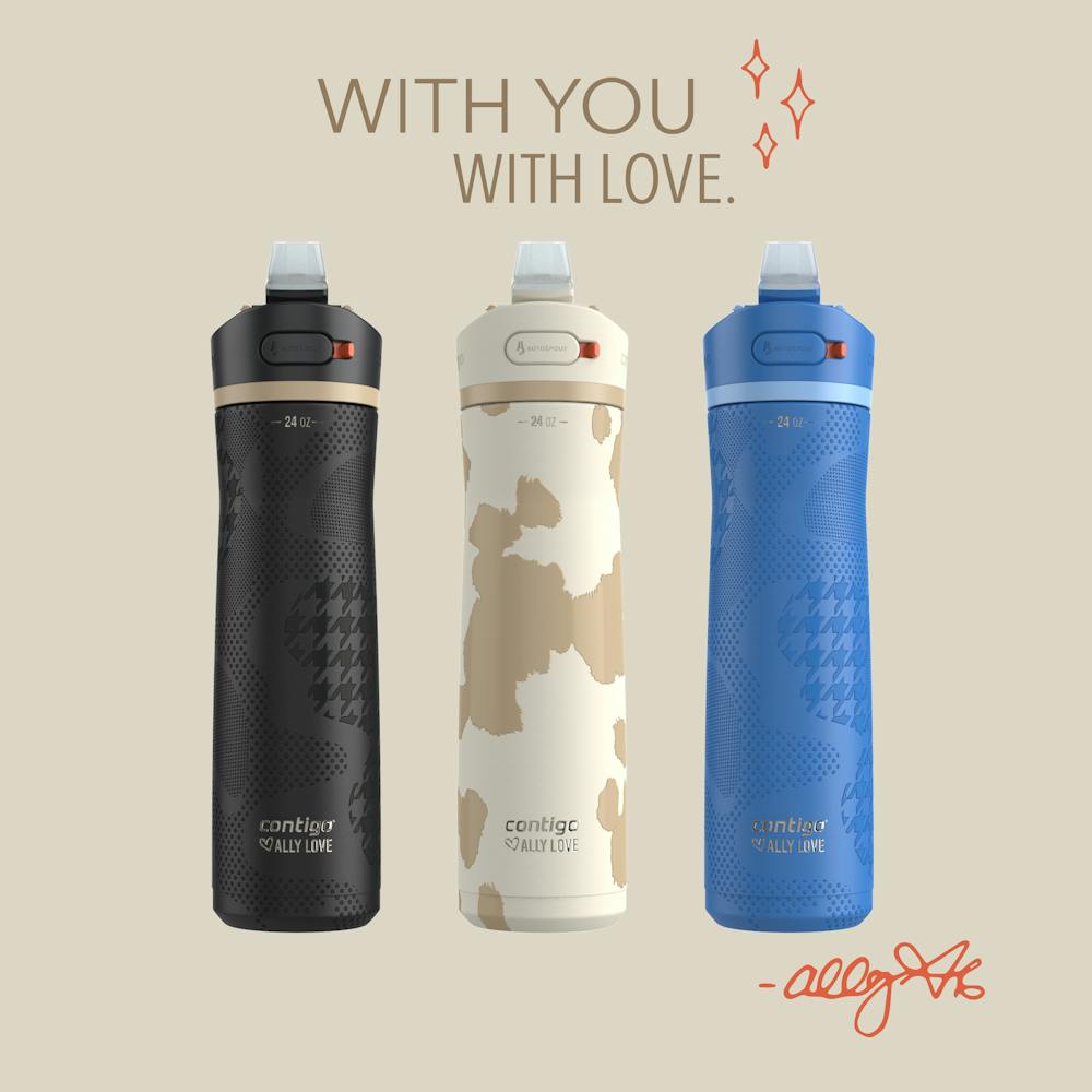 Contigo® x Ally Love Ashland Chill 2.0 Stainless Steel Water Bottle with AUTOSPOUT® Lid, 24oz - Violet