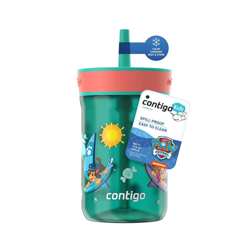 Kids Leighton Spill-Proof Tumbler with Straw, 14oz., 2-Pack K3 Tourmaline
