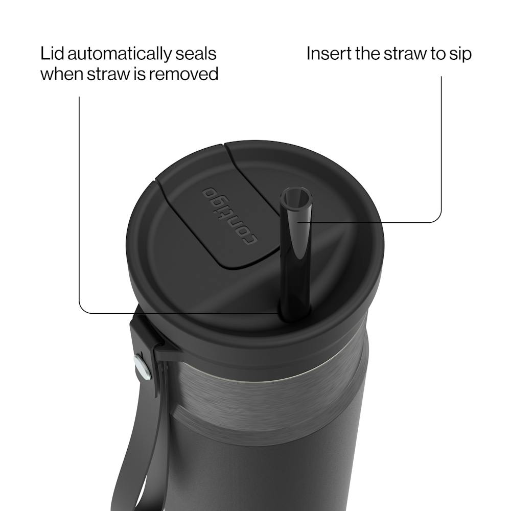 24oz SnapSeal™ Bottle N3 - Licorice Gunmetal