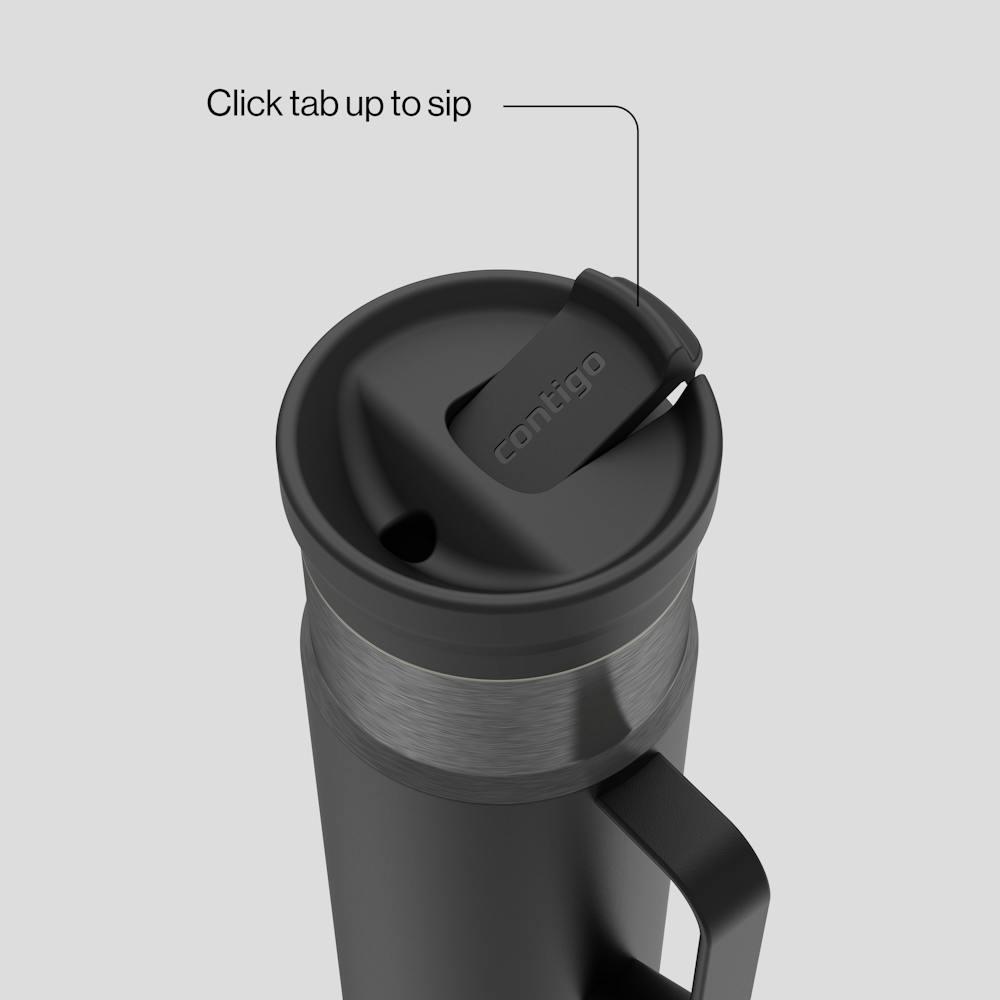 20 oz SnapSeal™ Bottle w/Handle I5 - Licorice Gunmetal