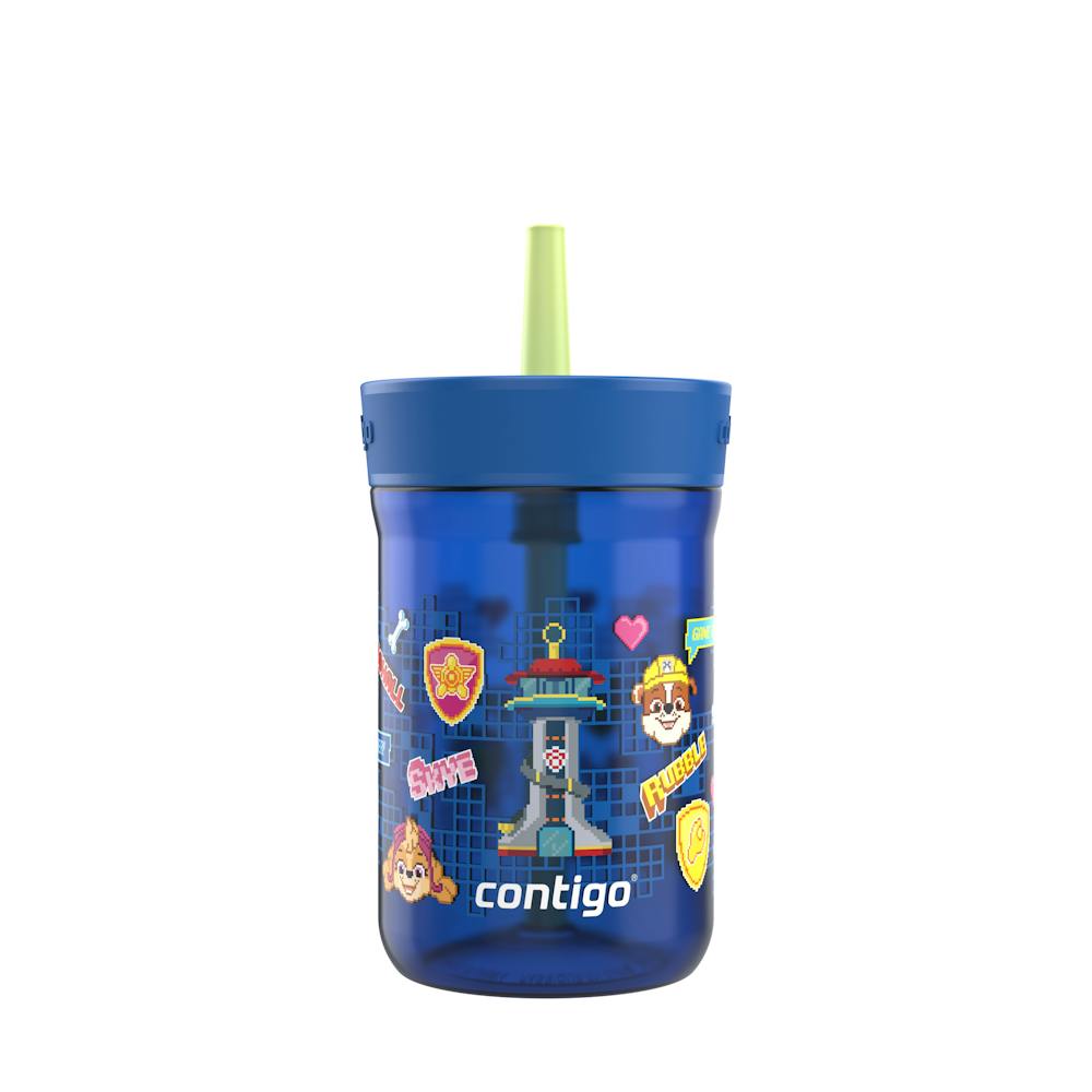 Kids Leighton Spill-Proof Tumbler with Straw, 14oz., 2-Pack K3 Power Pups Blue